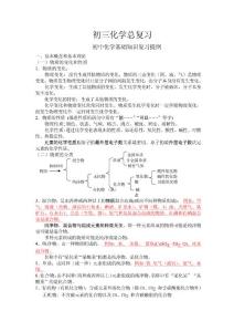 初中化学总复习