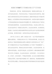 銀漫礦業“2.23”事故