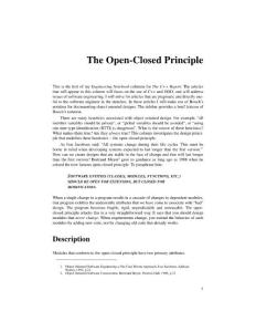 The Open-Closed Principle