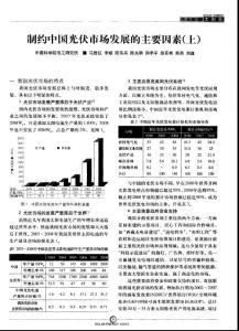 制約中國光伏市場發展的主要因素（上）
