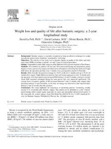 weight loss and quality of life after bariatric surgery_ a 2-year longitudinal study.[2020][surg obes relat dis]