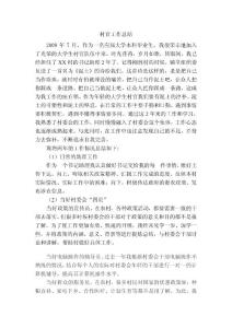 2011年大學生村官總結