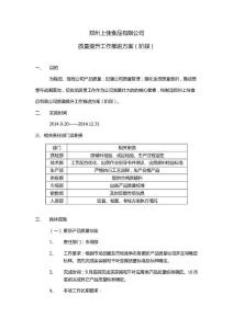 鄭州上佳食品有限公司質(zhì)量提升推進(jìn)方案