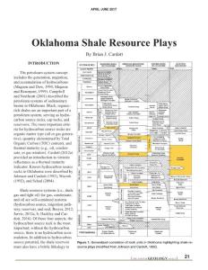 Oklahoma Shale Resource Plays