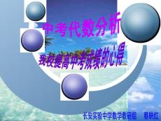 中考代数分析