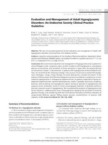 低血糖診斷與治療：內分泌學會臨床指南 JCEM