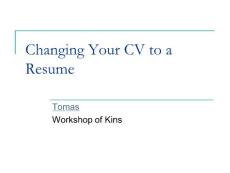 cv to resume