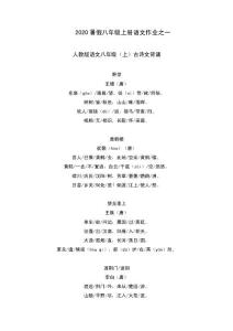 語文八上古詩文背誦(注音、停頓版2020)(1)