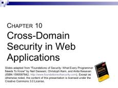 10 - Cross-Domain Security in Web Applications