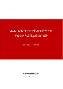 2020年中国手机陶瓷盖板产业深度调研与发展战略研究报告