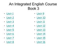 大學綜合英語教程PPT課件（3-4冊）