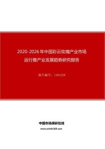 2020年中国彩云玫瑰产业市场运行暨产业发展趋势研究报告
