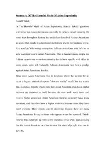 Summary Of The Harmful Myth Of Asian Superiority