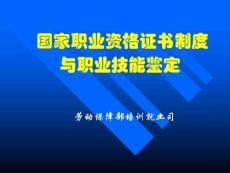 国家职业资格证书制度与职业技能鉴定