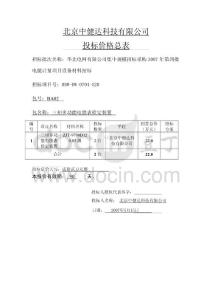 01-BA02   三相多功能電能表檢定裝置_投標(biāo)價格總表