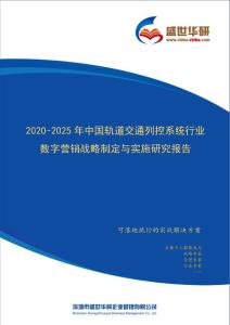 2020-2025年中国轨道交通列控系统行业数字营销战略制定与实施研究报告