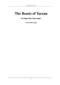 The Beasts of Tarzan(泰山的野兽)