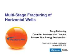 Multi-Stage Fracturing of Horizontal Wells(水平井多级压裂)