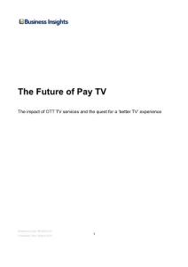 The Future of Pay TV