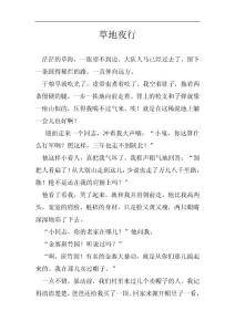 草地夜行