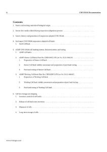GMP banked CHO DG44 Documentation Table of Contents