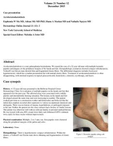 Acrokeratoelastoidosis（肢端角化症）