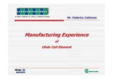 伍德单元槽的制造 Manufacturing Experience of Uhde Cell Element