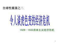 令人談虎色變的經濟危機參考幻燈片