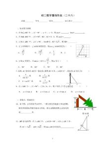 初二数学暑假作业(28)