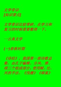 高中语文知识点总结