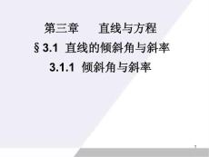 高中数学 3.1.1倾斜角与斜率课件 新人教A版必修2