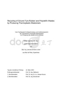 Recycling Tire powder
