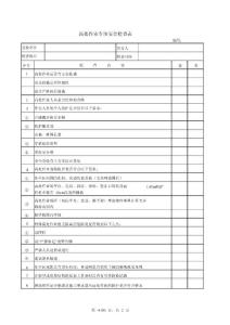高處作業安全檢查表
