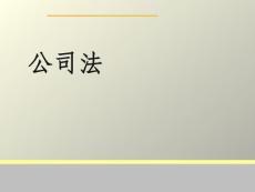 经济法--公司法