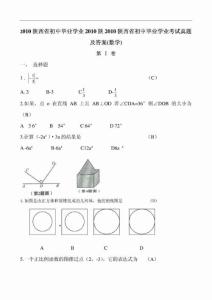 2010年陕西省中考数学试题