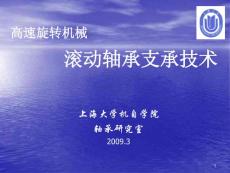 高速旋轉(zhuǎn)機械的滾動軸承支承技術