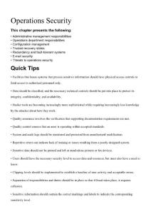 CISSP 10 Domain - Operations Security