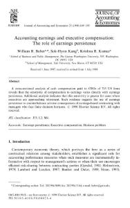Accounting earnings and executive__ compensation_ The role of earnings persistence