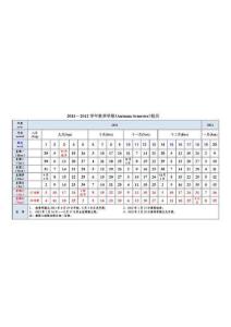 中科院研究生院2001秋季校歷