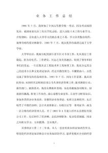 個人業(yè)務(wù)工作總結(jié)（高級經(jīng)濟師評審專用）