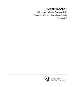 TestDirector VSS Version Control Add-in Guide 8.0