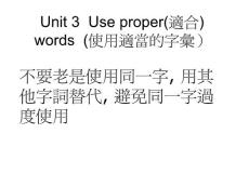 英文論文寫(xiě)作-03Use proper words