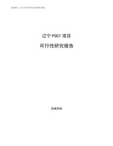 辽宁POCT项目可行性研究报告