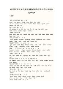 實用文庫匯編之音標對應單詞