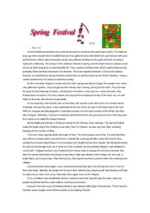 Spring Festival——春节