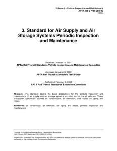 Volume 2.3 RT-S-VIM-003-02 Standard for Air Supply and Air Storage System Periodic Inspection and Maintenance