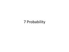7 Probability