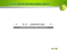 《人体的内环境与稳态》复习课件