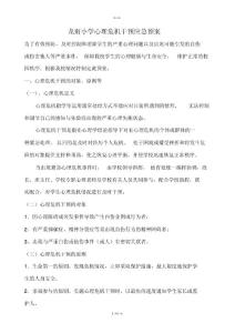 龍雨小學心理危機干預應急預案