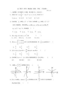 高三數學(理科)測試題(函數、導數、三角函數)